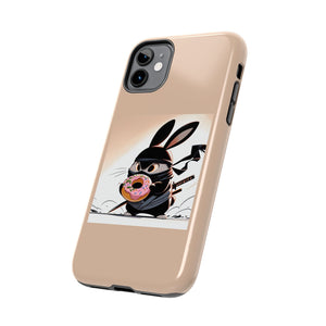 Ninja Bunny w/Donut Phone Cases