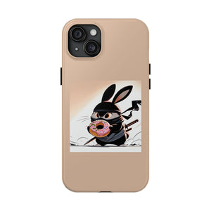 Ninja Bunny w/Donut Phone Cases