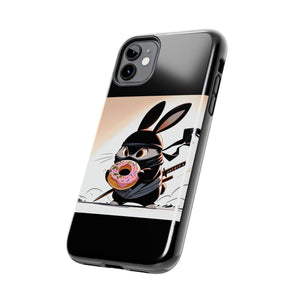 Ninja Bunny w/Donut Phone Cases