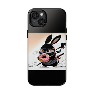 Ninja Bunny w/Donut Phone Cases