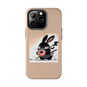 Ninja Bunny w/Donut Phone Cases