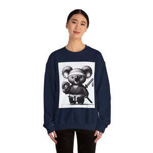 Ninja Koala w/Donut Crewneck Sweatshirt