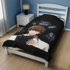 Light & Ryuk Velveteen Plush Blanket