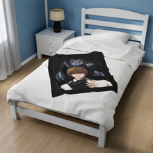 Load image into Gallery viewer, Light &amp; Ryuk Velveteen Plush Blanket
