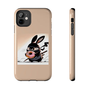 Ninja Bunny w/Donut Phone Cases