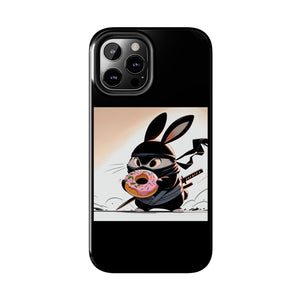 Ninja Bunny w/Donut Phone Cases