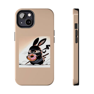 Ninja Bunny w/Donut Phone Cases