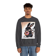 Load image into Gallery viewer, Ninja Bunny w/ Donut Crewneck Sweatshirt
