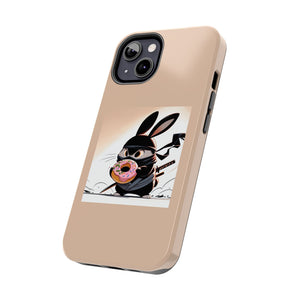 Ninja Bunny w/Donut Phone Cases