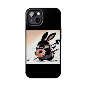 Ninja Bunny w/Donut Phone Cases