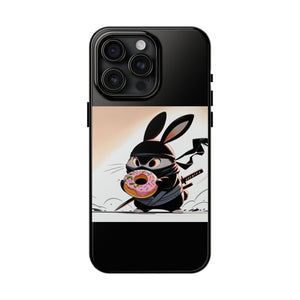 Ninja Bunny w/Donut Phone Cases