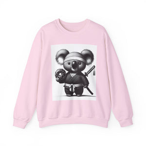 Ninja Koala w/Donut Crewneck Sweatshirt