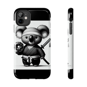 Ninja Koala w/Donut Phone Cases