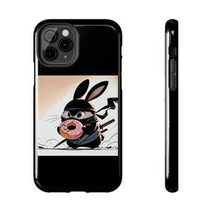 Ninja Bunny w/Donut Phone Cases