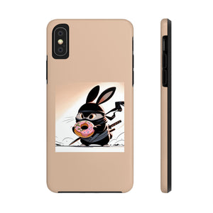 Ninja Bunny w/Donut Phone Cases