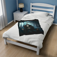 Load image into Gallery viewer, Bellatrix LeStrange Velveteen Plush Blanket
