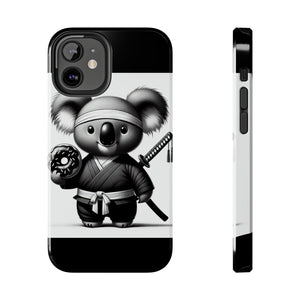 Ninja Koala w/Donut Phone Cases