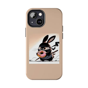 Ninja Bunny w/Donut Phone Cases