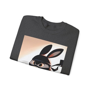 Ninja Bunny w/ Donut Crewneck Sweatshirt