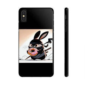 Ninja Bunny w/Donut Phone Cases