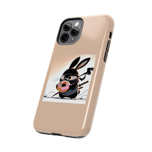 Ninja Bunny w/Donut Phone Cases