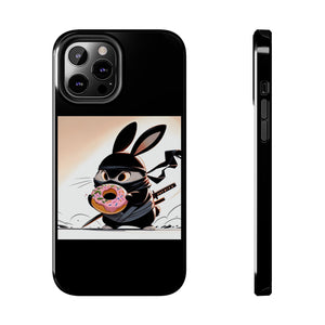 Ninja Bunny w/Donut Phone Cases