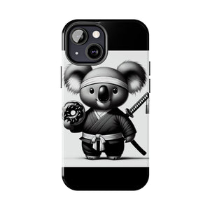 Ninja Koala w/Donut Phone Cases