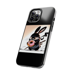 Ninja Bunny w/Donut Phone Cases