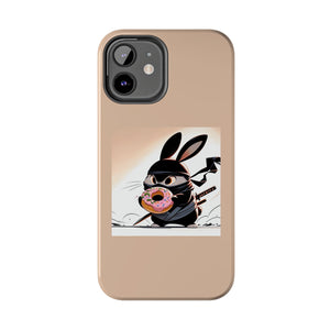 Ninja Bunny w/Donut Phone Cases