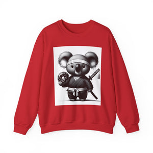 Ninja Koala w/Donut Crewneck Sweatshirt