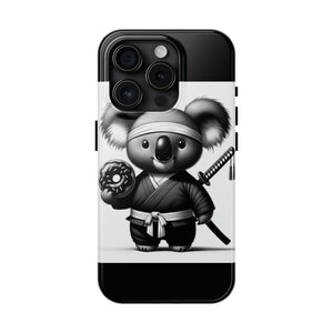 Ninja Koala w/Donut Phone Cases