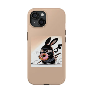 Ninja Bunny w/Donut Phone Cases