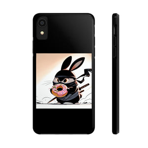 Ninja Bunny w/Donut Phone Cases