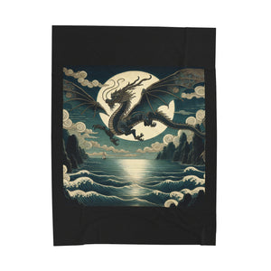 Moonlight Dragon Velveteen Plush Blanket