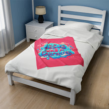 Load image into Gallery viewer, Jesus Was A Carpenter Velveteen Plush Blanket
