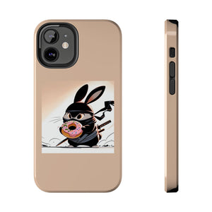 Ninja Bunny w/Donut Phone Cases