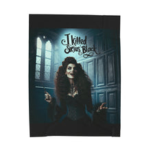 Load image into Gallery viewer, Bellatrix LeStrange Velveteen Plush Blanket
