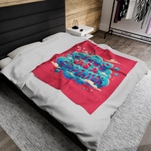 Load image into Gallery viewer, Jesus Was A Carpenter Velveteen Plush Blanket
