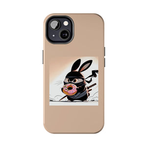 Ninja Bunny w/Donut Phone Cases