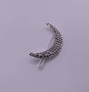 Silver Moon Hair Pin